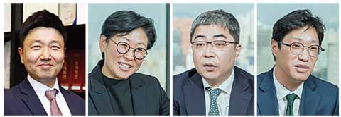 ◇왼쪽부터 강남규, 이소림, 김규혁, 강우준 변호사